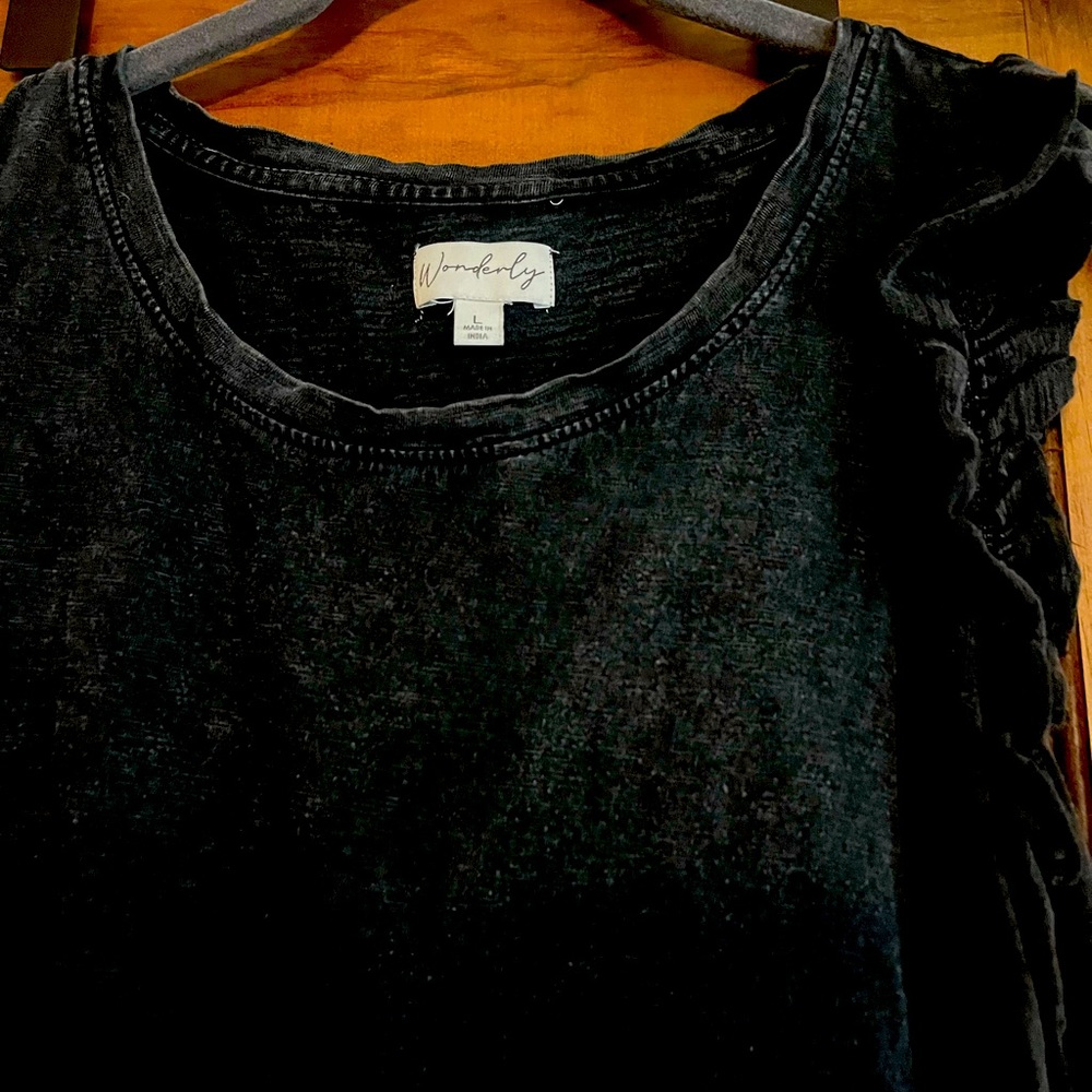 Ruffled short sleeve maxi-Large